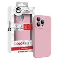 Lemontti Case Liquid Silicon MagCharge iPhone 15 Pro Creme (360°-Schutz, feines Material, gefüttert mit Mikrofaser)