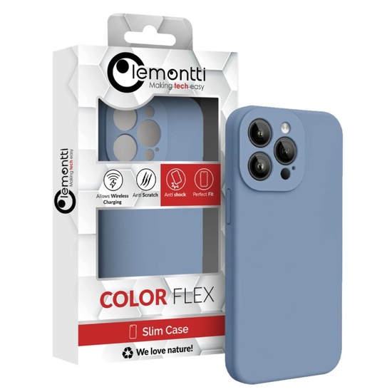 Lemontti Husa Liquid Silicon MagCharge iPhone 15 Pro Gri (protectie 360°, material fin, captusit cu microfibra)