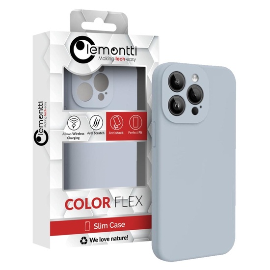 Lemontti Husa Liquid Silicon MagCharge iPhone 15 Pro Max Albastru (protectie 360°, material fin, captusit cu microfibra)