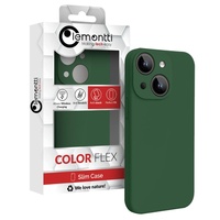 Lemontti Case Liquid Silicon MagCharge iPhone 15 Plus Groen (360° bescherming, fijn materiaal, gevoerd met microvezel)