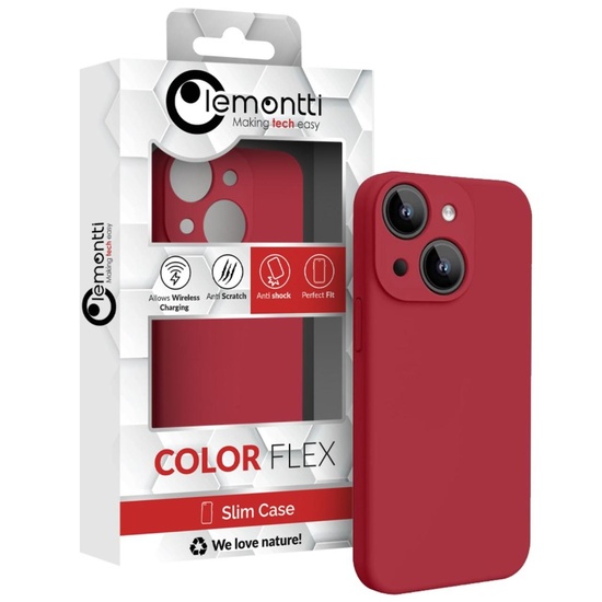 Lemontti Case Liquid Silicon MagCharge iPhone 15 Paars (360° bescherming, fijn materiaal, gevoerd met microvezel)