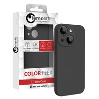 Lemontti Case Liquid Silicon MagCharge iPhone 15 Plus Zwart (360° bescherming, fijn materiaal, gevoerd met microvezel)