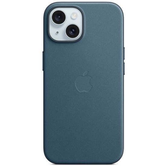 Apple Original FineWoven iPhone 15 Case, MagSafe, Pacific Blue