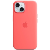 Apple Original Silicone iPhone 15 Plus Case, MagSafe, Guava