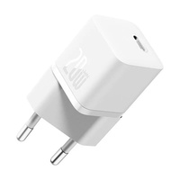 Caricabatterie di rete Baseus Mini caricabatterie rapido GaN5, USB-C, 20 W, bianco
