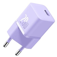 Caricabatterie di rete Baseus Mini caricabatterie rapido GaN5, USB-C, 20 W, viola