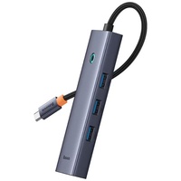Baseus Multihub 6 in1 UltraJoy Type-C a 1 x HDMI 4K30Hz e 3xUSB 3.0 e 1 x PD +RJ45 Grigio