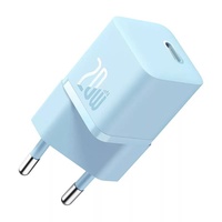 Caricabatterie di rete Baseus Mini caricabatterie rapido GaN5, USB-C, 20 W, blu