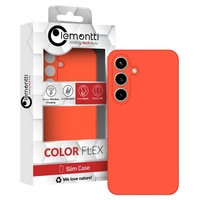 Lemontti Premium Siliconen Hoesje Samsung Galaxy A15 / A15 5G Oranje