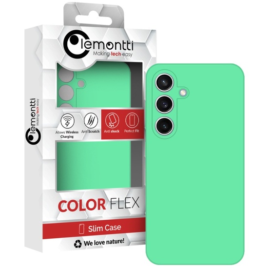 Custodia in silicone Premium Lemontti per Samsung Galaxy A05s Menta