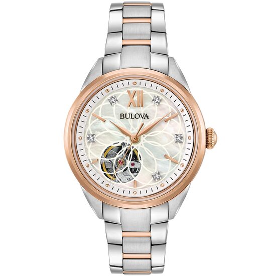 Orologio da donna Bulova 98P170 Klassik Automatico, 34mm, 3ATM, Oro