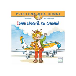 Conni flies by plane