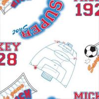 Rotolo di carta da parati 10 X 0,52 m Topolino Calcio TA71999