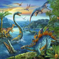 Puzzel Ravensburger - Bedel van Dinosaurussen, 3x49 stukjes