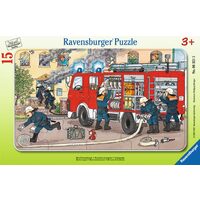 Puzzle Ravensburger - Fire Truck, 15 pieces