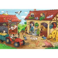 Ravensburger puzzle - Work on the Farm, 2x12 pieces