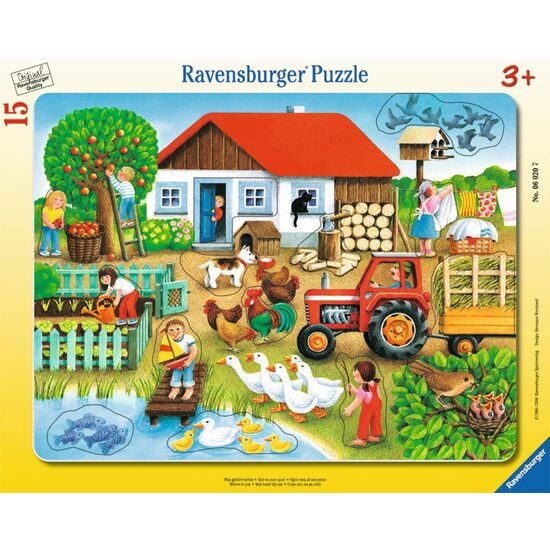 Puzzel Ravensburger - Waar moet je hem neerleggen, 15 stukjes