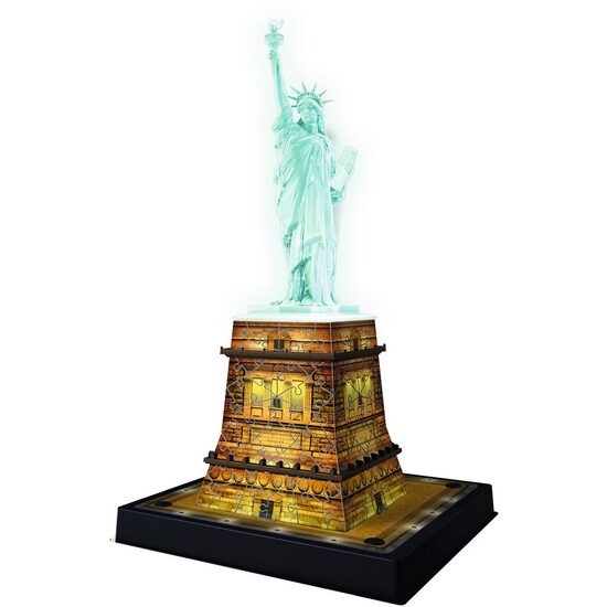 Ravensburger 3D-puzzel - Lichtgevend Vrijheidsbeeld, 108 stukjes