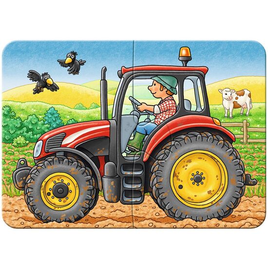 Mijn eerste puzzel Ravensburger - Landbouwmachines, 2/4/6/8 stukjes