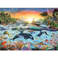 Ravensburger Puzzel - Dolfijnenparadijs, 200 stukjes