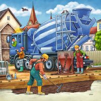 Ravensburger puzzel - bouwvoertuigen, 3X49 stukjes