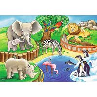 Puzzel Ravensburger - Dierentuin, 2X12 stukjes