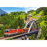 Puzzel Castorland - Trein op de Brug, 500 stukjes