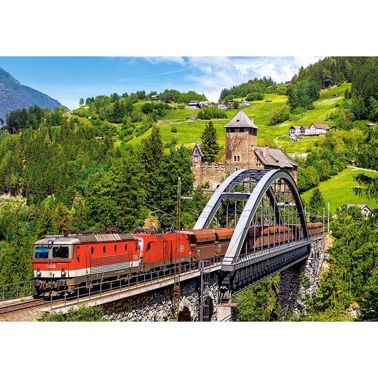 Puzzel Castorland - Trein op de Brug, 500 stukjes