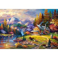 Puzzle Castorland - Rifugio in montagna, 1500 pezzi