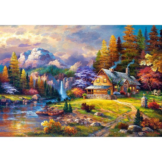 Puzzle Castorland - Rifugio in montagna, 1500 pezzi