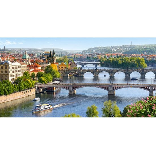 Puzzel Castorland - Moldau-bruggen in Praag, 4000 stukjes