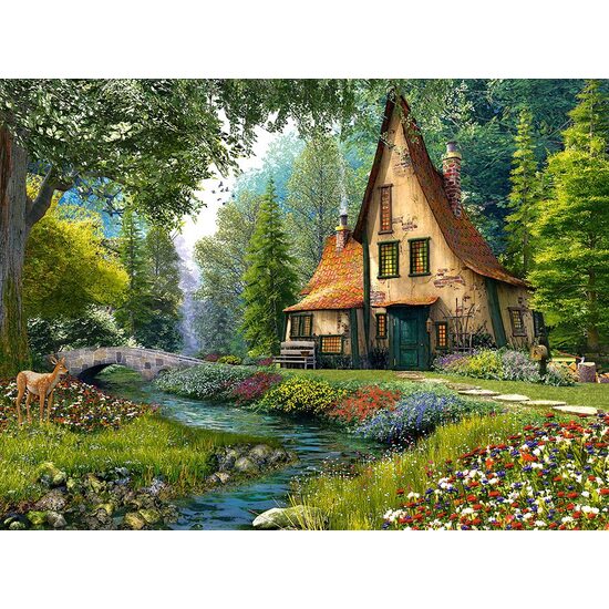 Puzzel Castorland - Paddenstoelhuisje, 2000 stukjes