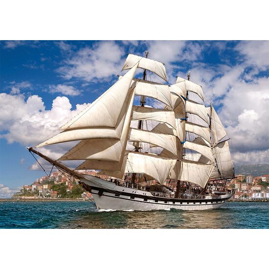 Puzzel Castorland - Groot schip dat de haven verlaat, 500 stukjes