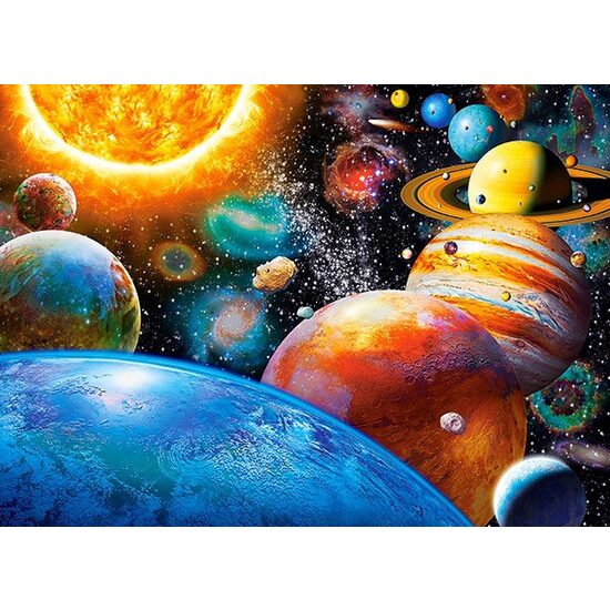Puzzel Castorland - Planeten en hun manen, 300 stukjes
