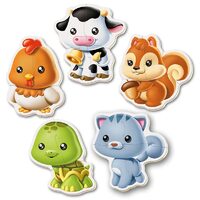 Puzzle Educa - Animali, 3/3/4/4/5 pezzi