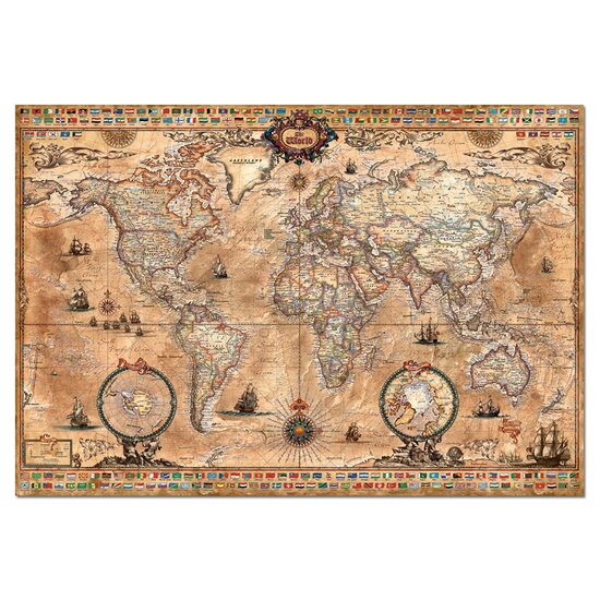 Puzzle Educa - Carte du monde, 1000 pièces