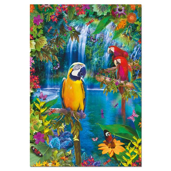 Puzzle Educa – Tropisches Paradies, 500 Teile, inklusive Puzzlekleber