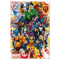 Puzzle Educa - Marvel Heroes, 500 pezzi, include colla per puzzle