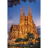 Puzzle Educa - Sagrada Familia, 1000 pezzi, inclusa colla per puzzle