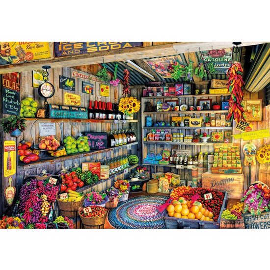 Educa Puzzle - Aimee Stewart: The Farmers Market, 2000 pezzi, include colla per puzzle