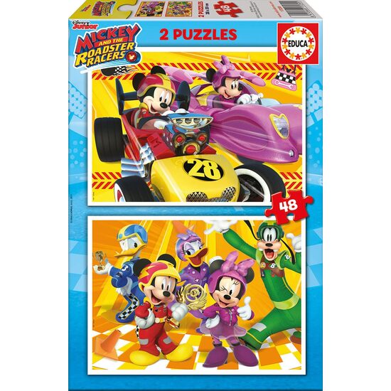 Puzzle Educa - Mickey und die Roadster Racer, 2x48 Teile