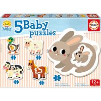 Puzzle Educa - Der Bauernhof, 2/2/3/3/4 Teile