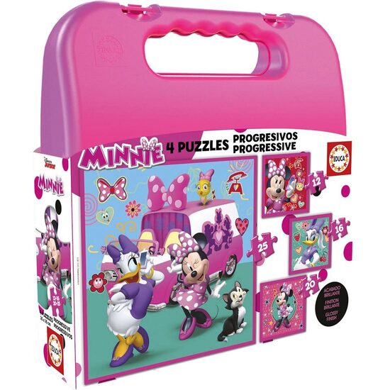 Puzzle Educa - Maison Minnie Happy Helpers, 12/16/20/25 pièces