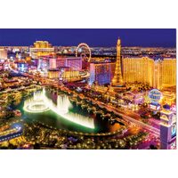 Puzzle Educa - Neon Las Vegas, 1000 Teile, inklusive Puzzlekleber