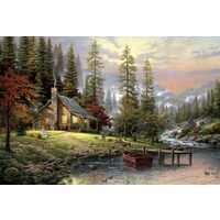Puzzel Schmidt - Thomas Kinkade: Hut in de bergen, 500 stukjes