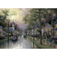Puzzle Schmidt - Thomas Kinkade: Mattina in città, 1000 pezzi