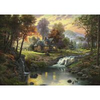 Puzzle Schmidt - Thomas Kinkade: Baita in montagna, 1000 pezzi