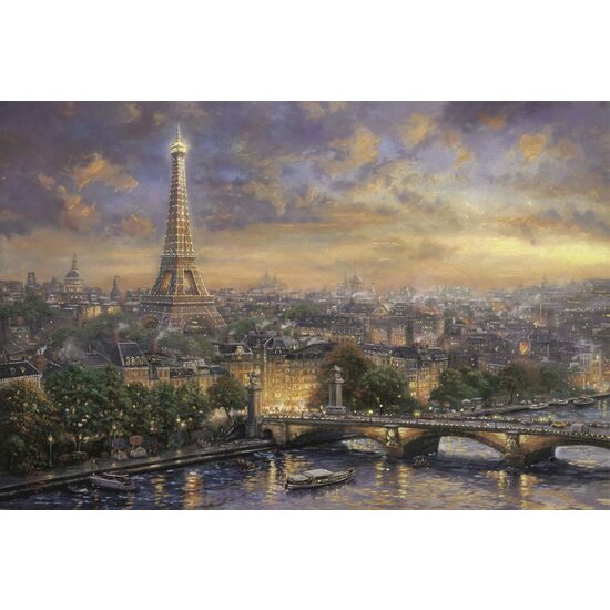 Puzzle Schmidt - Thomas Kinkade: París, la ciudad del amor, 1000 piezas