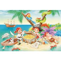 Puzzle Schmidt - Bande di pirati, 3x48 pezzi, include 1 poster