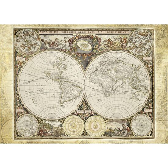 Puzzle Schmidt - Mappa storica del mondo, 2000 pezzi